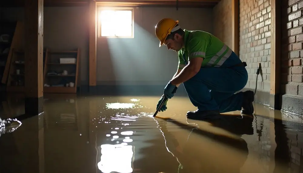 Professional water damage restoration services in New Hudson, MI